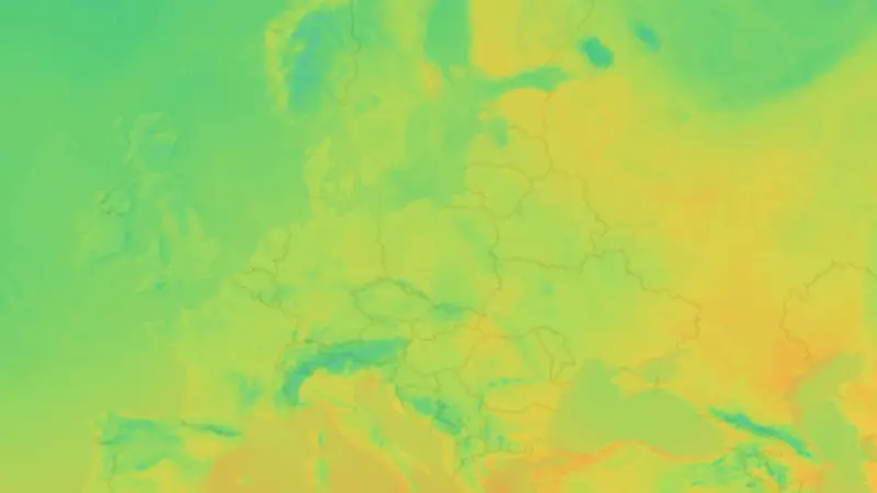 Temperatura weather map