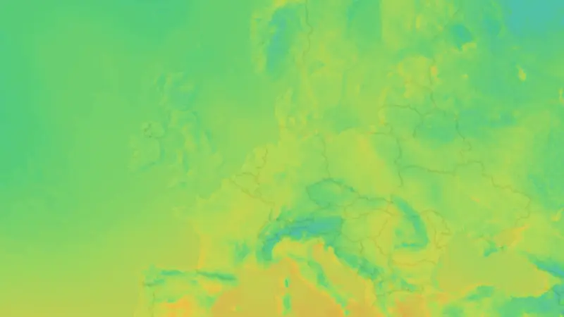 Temperatur weather map