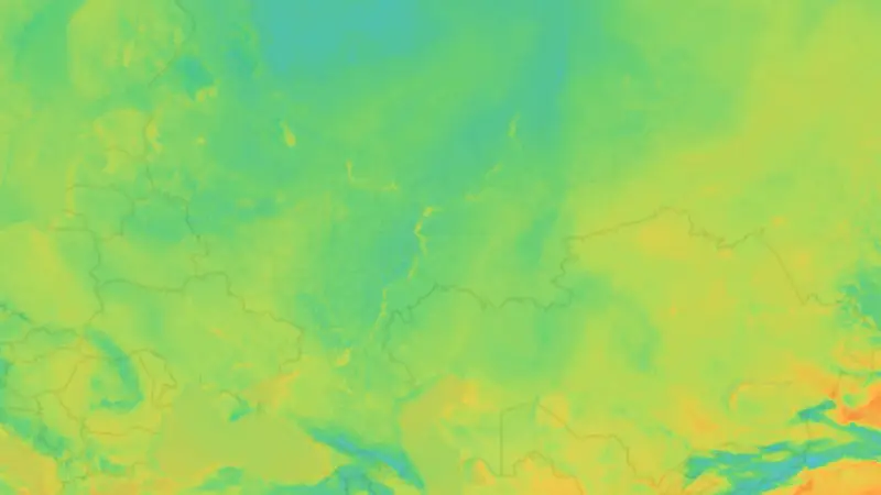 Hőmérséklet weather map