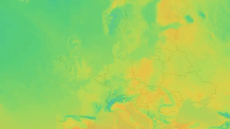 Temperatur weather map