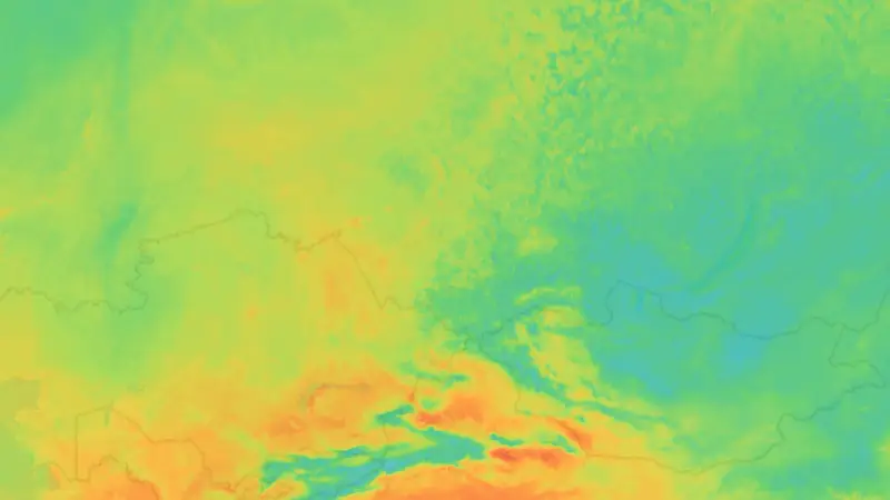 Teplota weather map