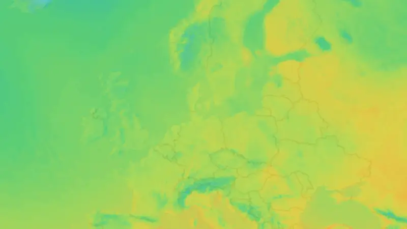 Temperatur weather map