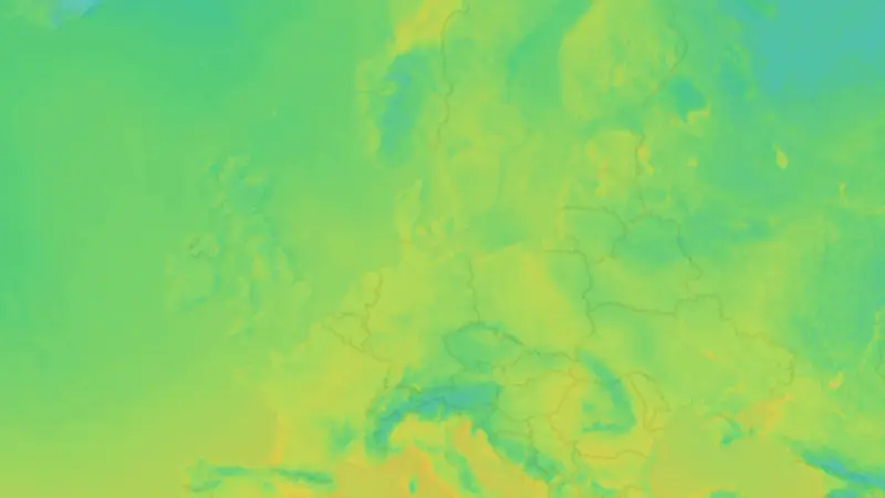 Temperatur weather map