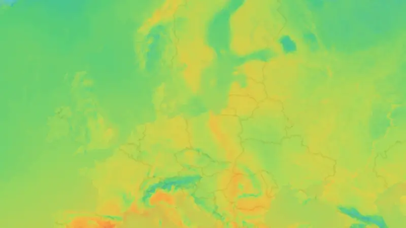 Temperatura weather map