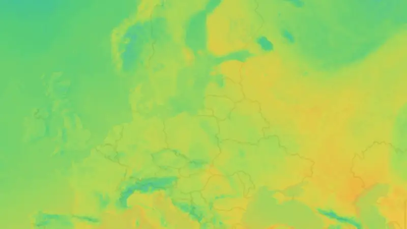 Temperatura weather map