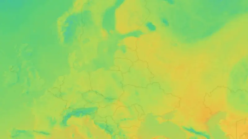 Temperatura weather map