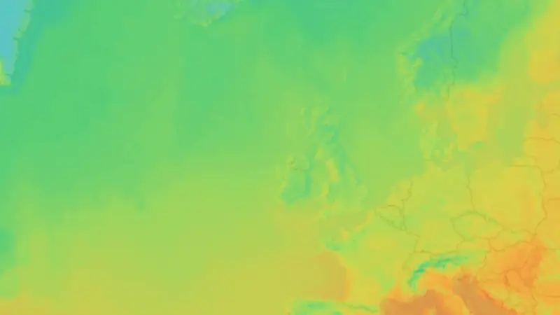 Temperatuur weather map