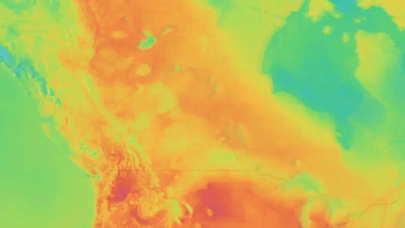 Hőmérséklet weather map