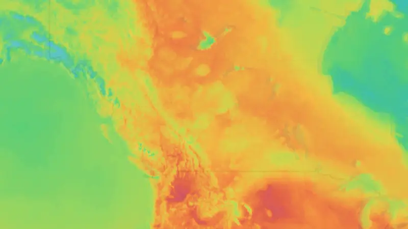 Temperatuur weather map