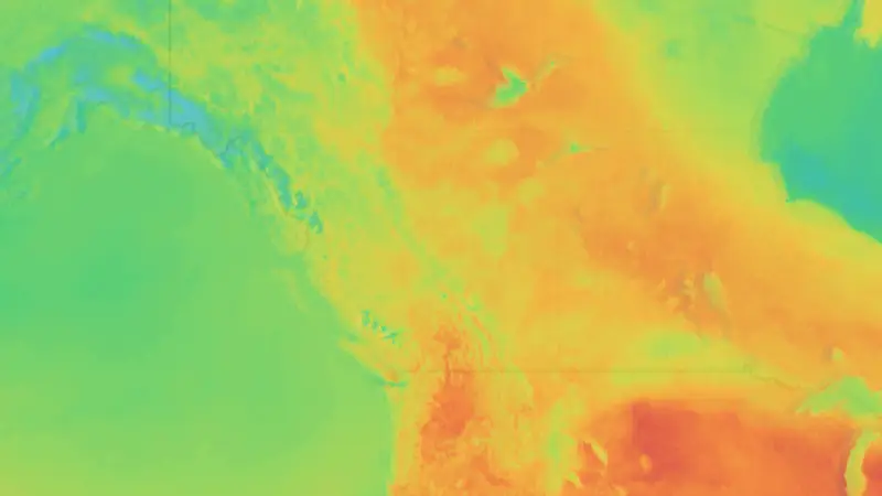 Température weather map