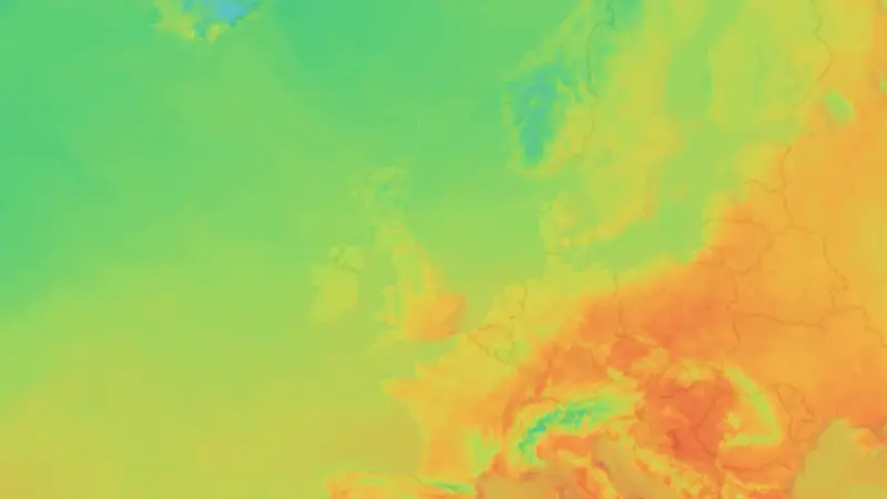 Temperatura weather map