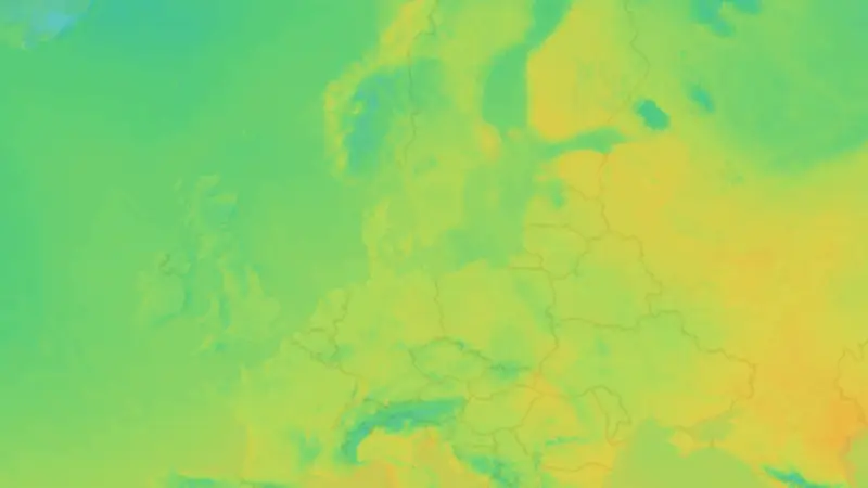 Temperatur weather map