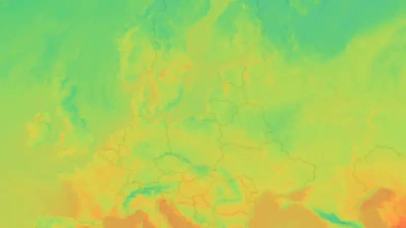 Temperatur weather map
