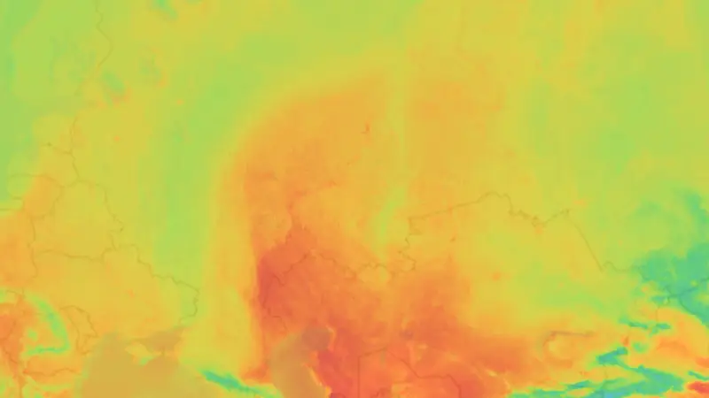 Temperatūra weather map