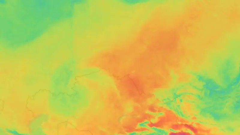 Lämpötila weather map