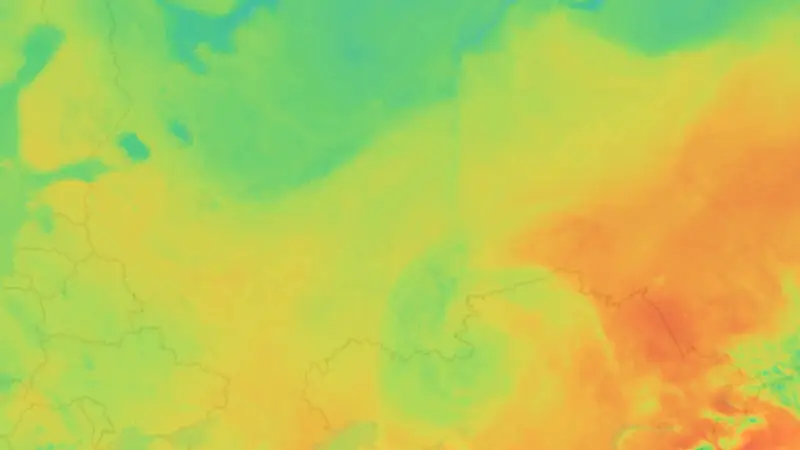 Temperatura weather map