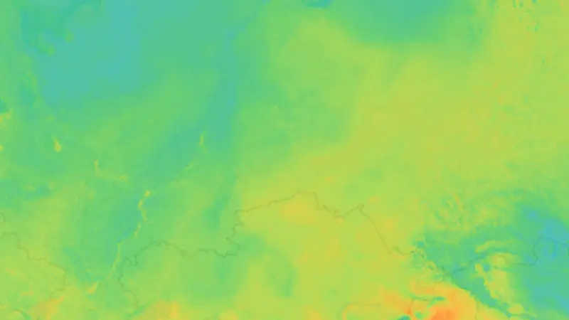 Teplota weather map