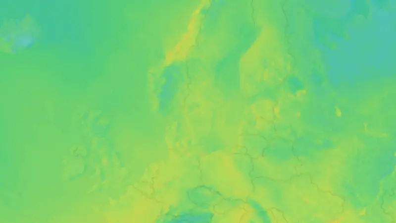 Temperatur weather map