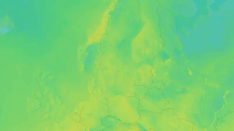 Temperatur weather map