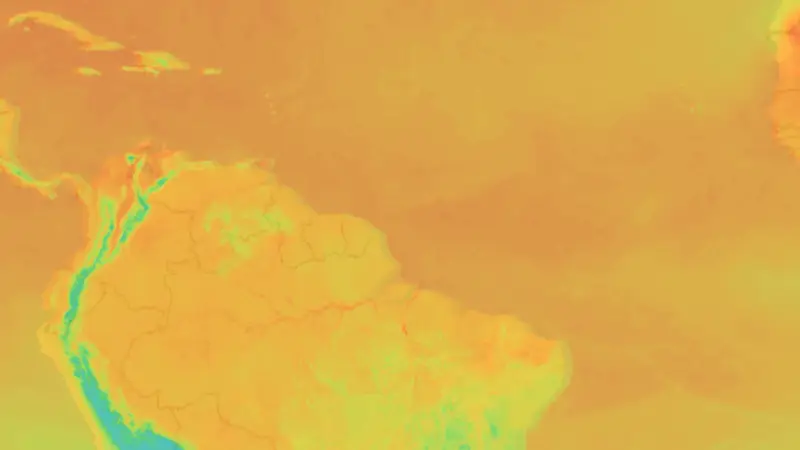 Teplota weather map