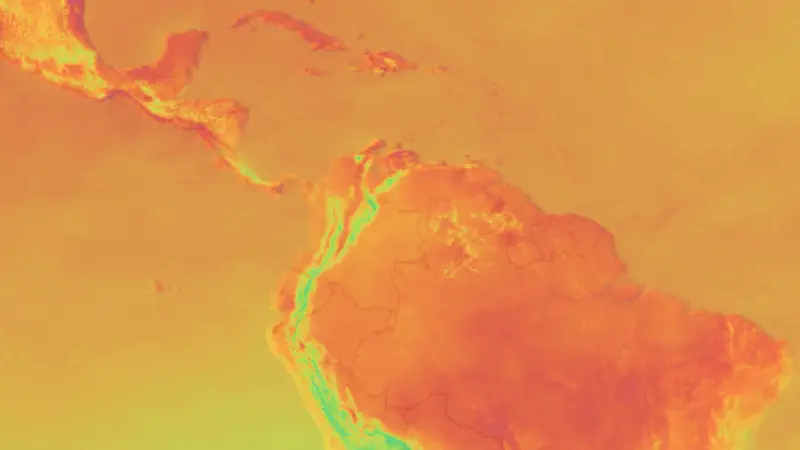 Teplota weather map