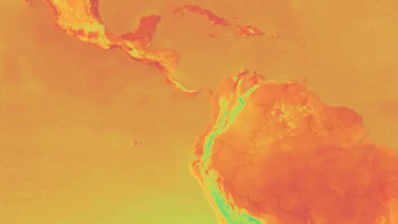 Teplota weather map