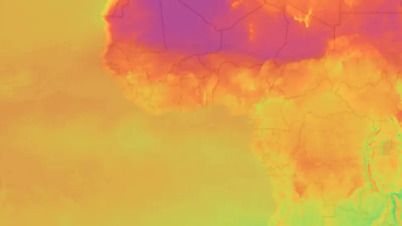 دما weather map
