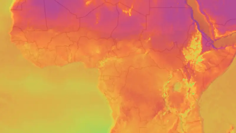 Temperatur weather map