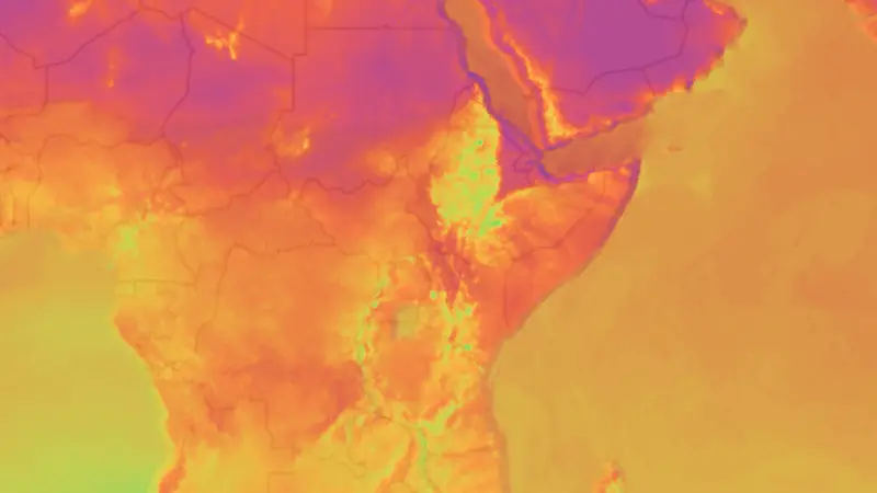 Teplota weather map