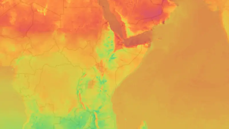 Température weather map