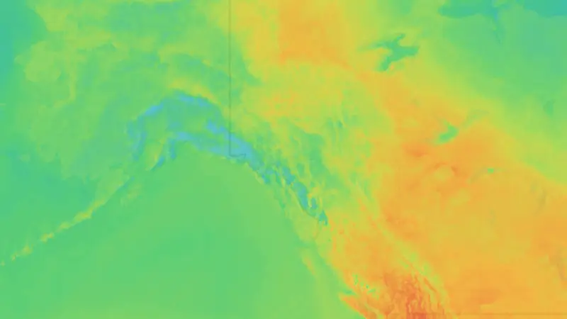 Temperatura weather map