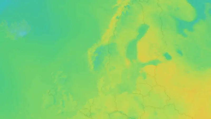 Temperatur weather map