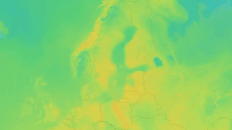 Temperatur weather map