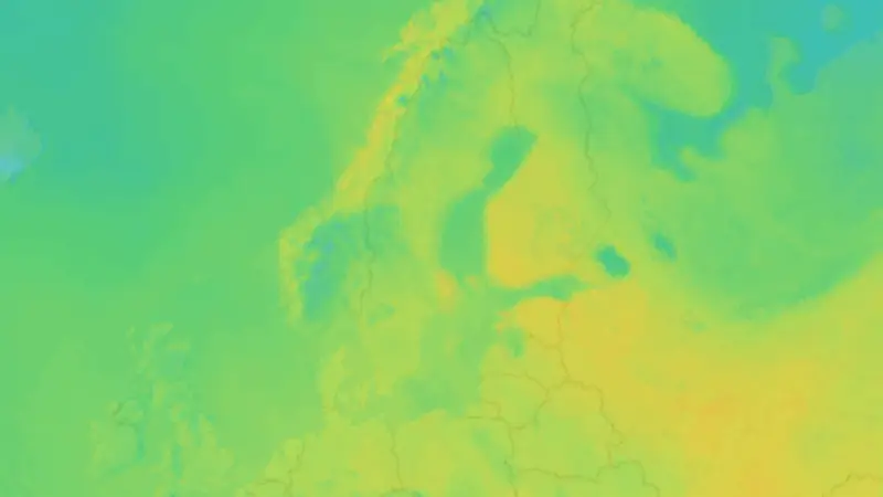 Temperatur weather map