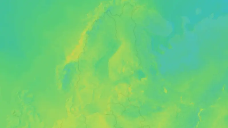 Temperature weather map