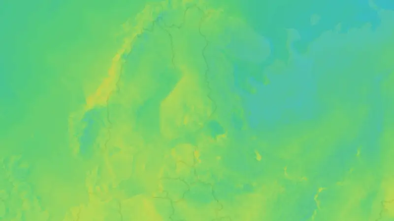 Temperature weather map