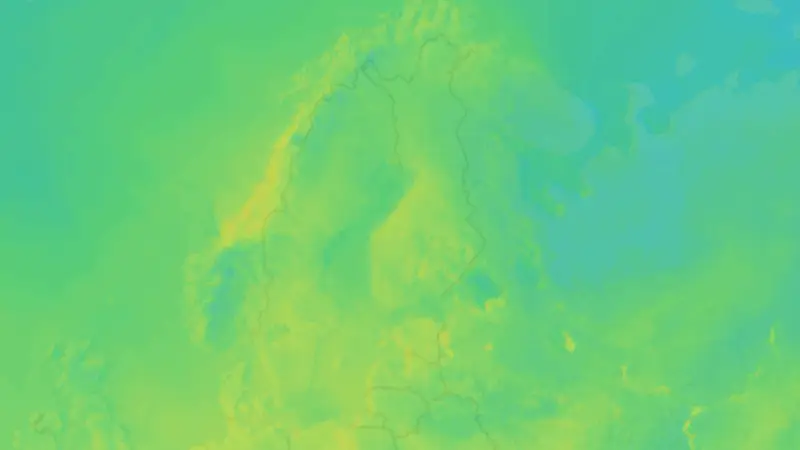 Lämpötila weather map