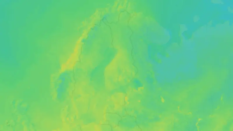Lämpötila weather map