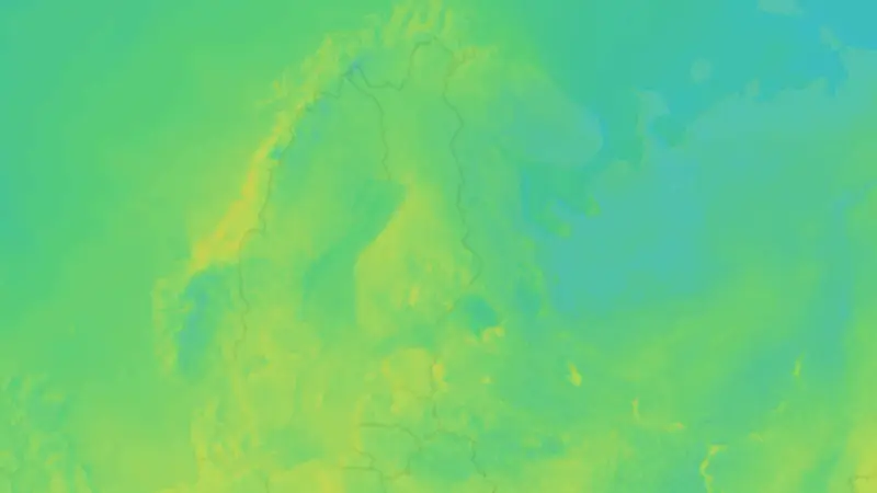 Temperature weather map