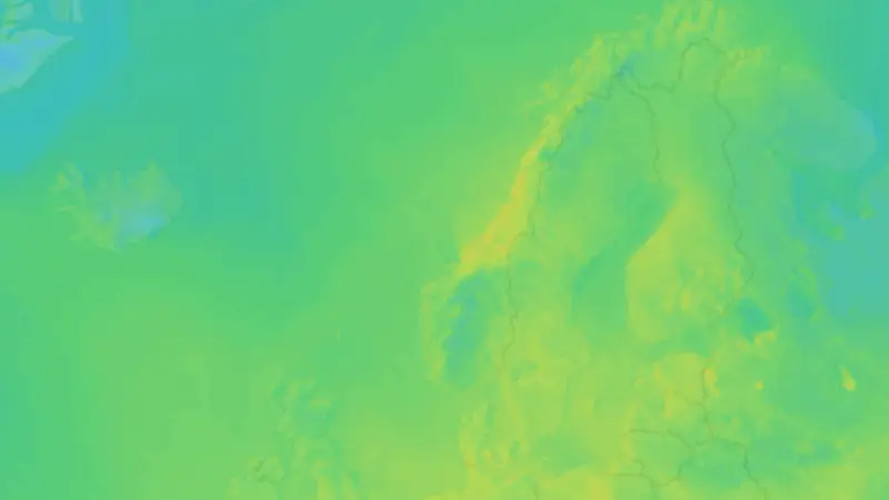 Temperature weather map