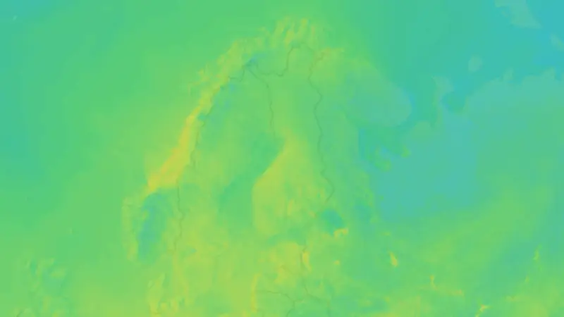 Lämpötila weather map