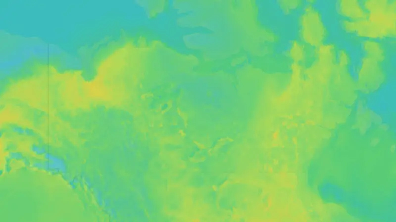 Teplota weather map