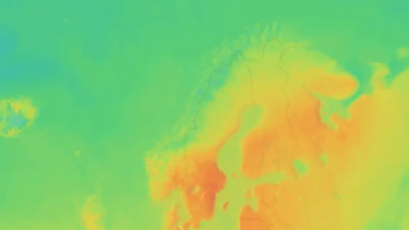 Temperatur weather map