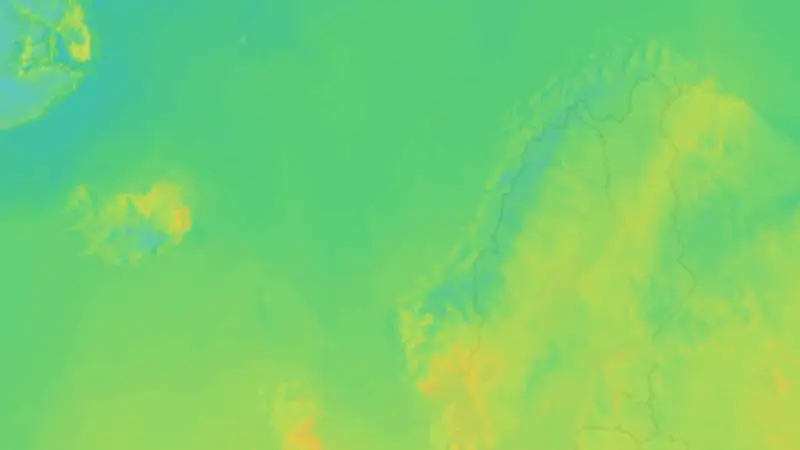 Temperatur weather map