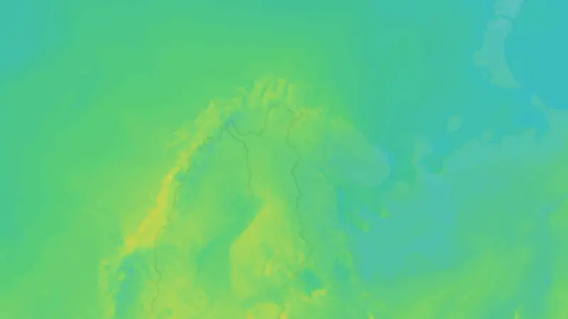 Lämpötila weather map