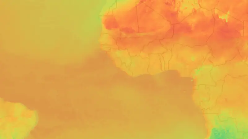 Température weather map