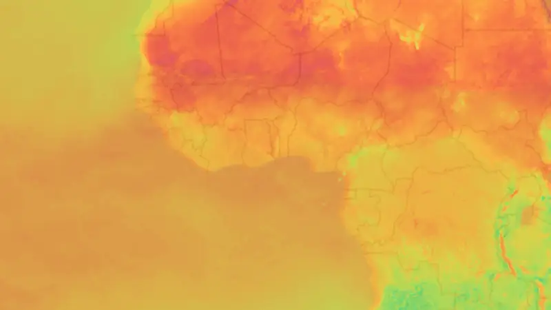 Teplota weather map