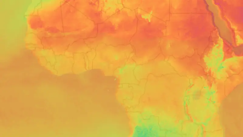 Teplota weather map