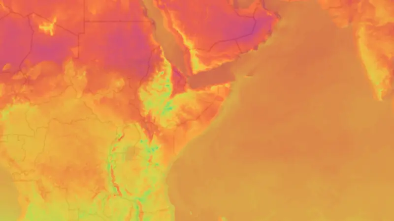 دما weather map