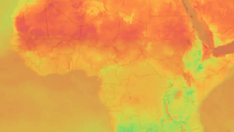 Teplota weather map